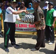 Peringati HAB Dengan Membagikan 600 Paket Sembako di Daerah Bencana