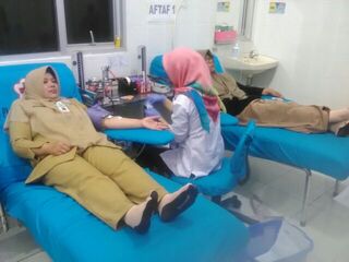 Dalam rangka HAB dan Peduli Sesama, Penyuluh Agama Islam Selenggarakan Donor Darah