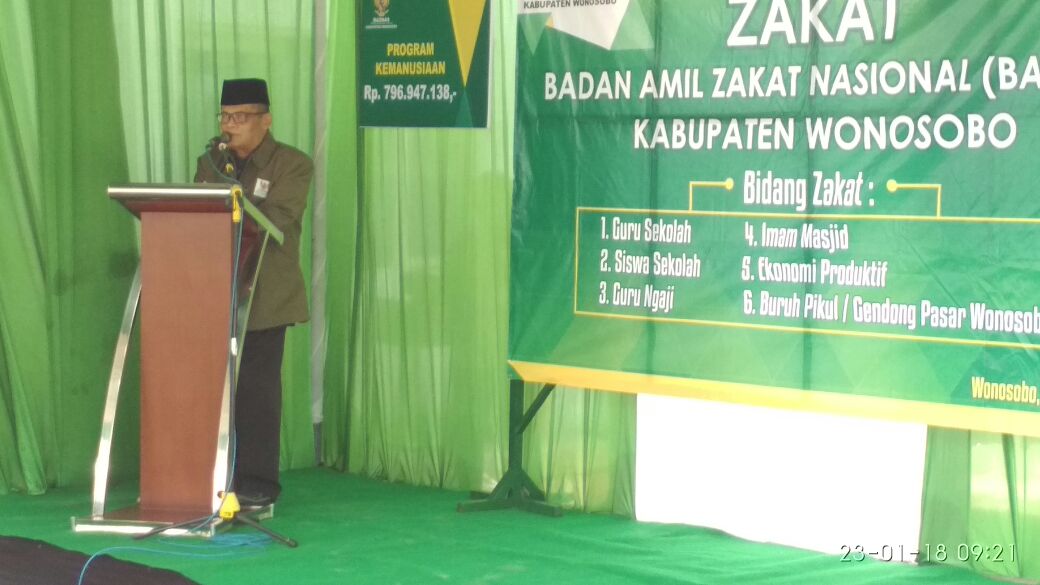 Baznas Kabupaten Wonosobo Behasil Mengumpulkan Zakat Tahun 2017 Lebih Dari 1.6 M