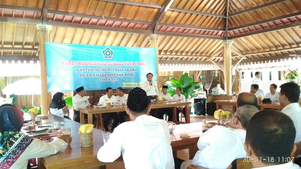 Rakor  Sebagai Media Membangun  Sinergitas Kemenag se – Eks Karesidenan  Kedu