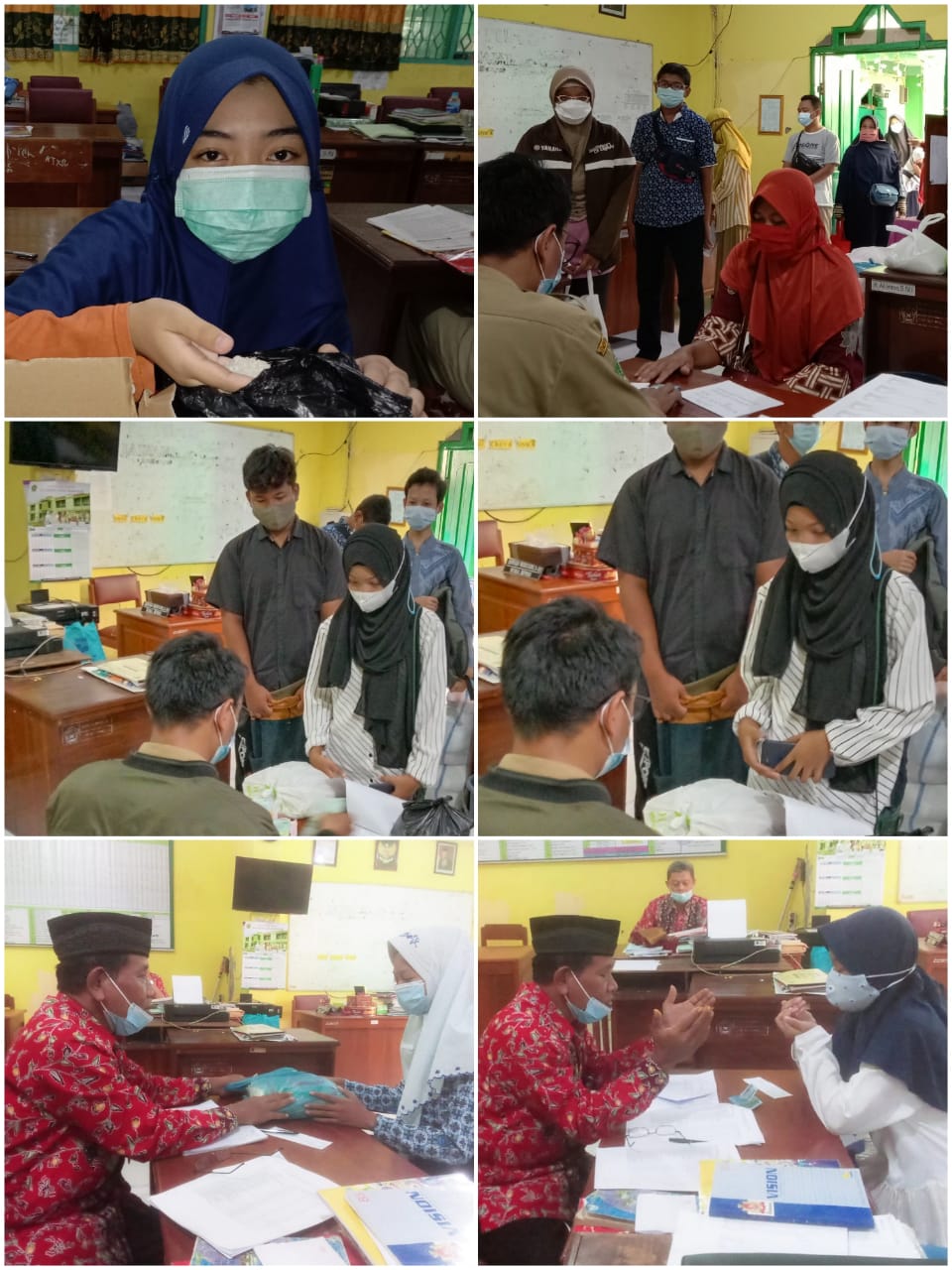 Secara Sukarela, Sebagian Siswa dan Bapak/Ibu guru MTs Negeri 2 Kota Semarang Tunaikan Zakat di Madrasah