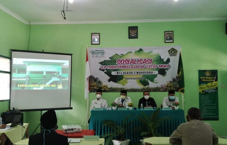 Sosialisasi Uji Coba Pembelajaran Tatap Muka MTsN 2 Wonosobo