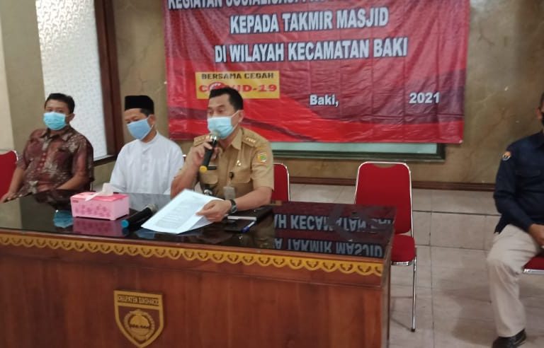 Kepala KUA Kecamatan Baki, Shidiq Ahmadi Berharap Takmir Masjid Senantiasa Sosialisasikan 5M di Wilayahnya
