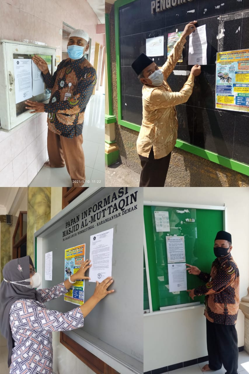 Penyuluh Agama Islam Sampaikan SE Panduan Penyelenggaraan Ibadah Idul Fitri ke para Takmir