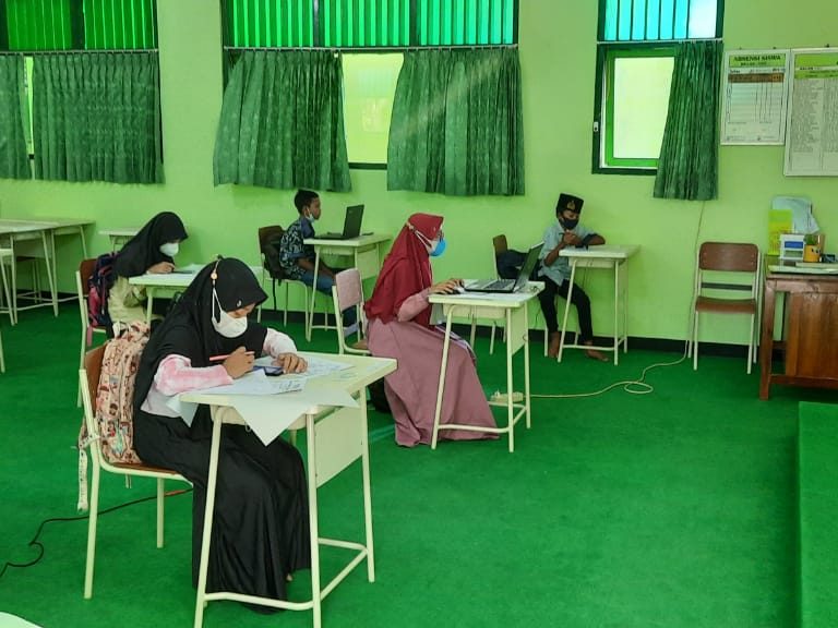 Tes Seleksi PPDB FDS MTs.N 1 Kebumen Berjalan Lancar