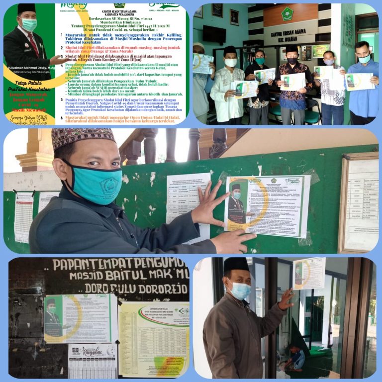 Dukungan Sosialisasi Jajaran Kementerian Agama Kab. Pekalongan Atas Surat Edaran Menteri Agama Nomor 7 Tahun 2021