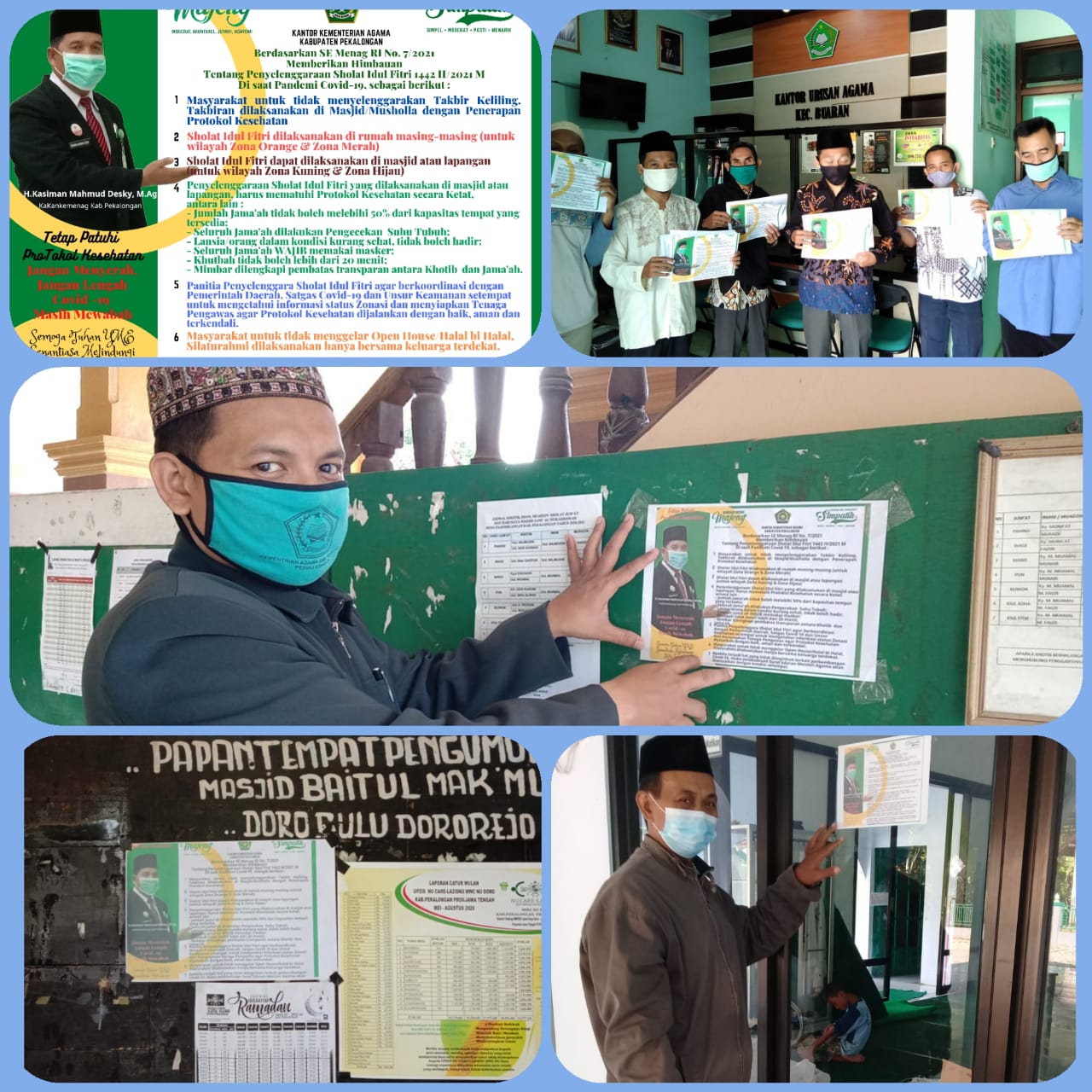 Dukungan Sosialisasi Jajaran Kementerian Agama Kab. Pekalongan Atas Surat Edaran Menteri Agama Nomor 7 Tahun 2021