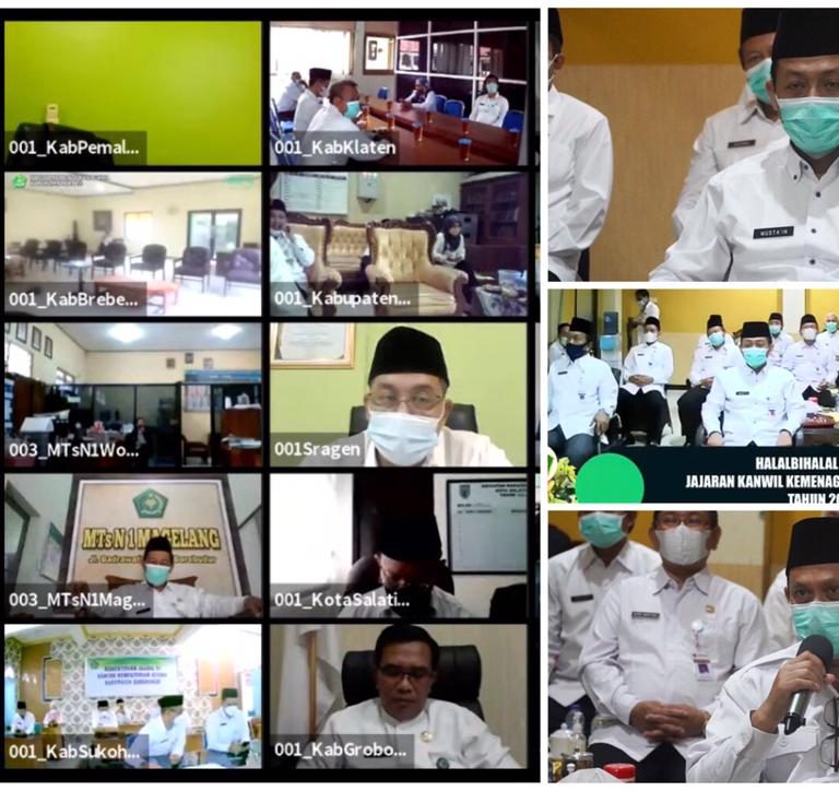 Halal Bihalal Virtual pada Jajaran Kanwil Kemenag Prov. Jateng Tahun 2021