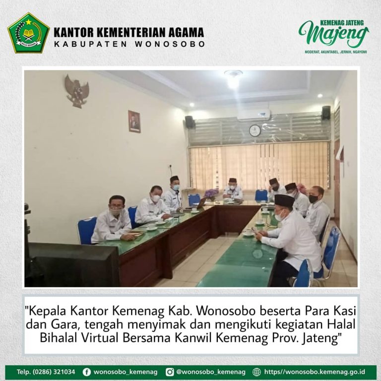 Kakankemenag Ajak Kasi dan Gara Simak Halal Bihalal Virtual Dengan Kanwil