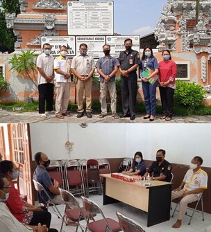 Upaya pencegahan Covid 19 di Lingkungan Pura Indraprastha