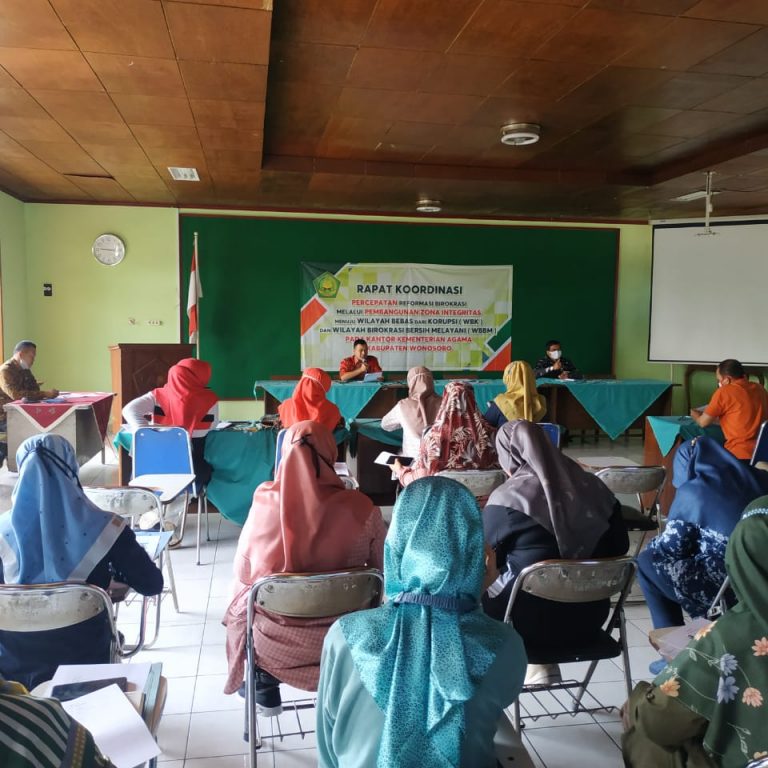 Tingkatkan Mutu SDM, Kankemenag Sosialisasi Penyusunan ANJAB dan ABK di Lingkungan Kankemenag Wonosobo