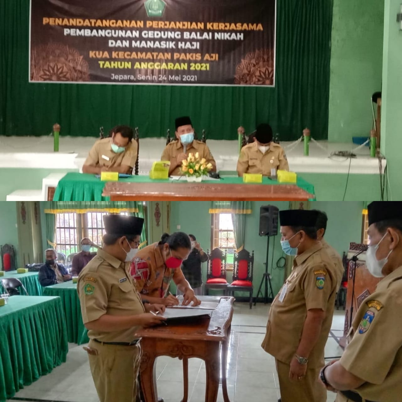 Muh. Habib Berharap Proyek SBSN KUA Pakis Aji Berjalan Lancar dan Sesuai Spek