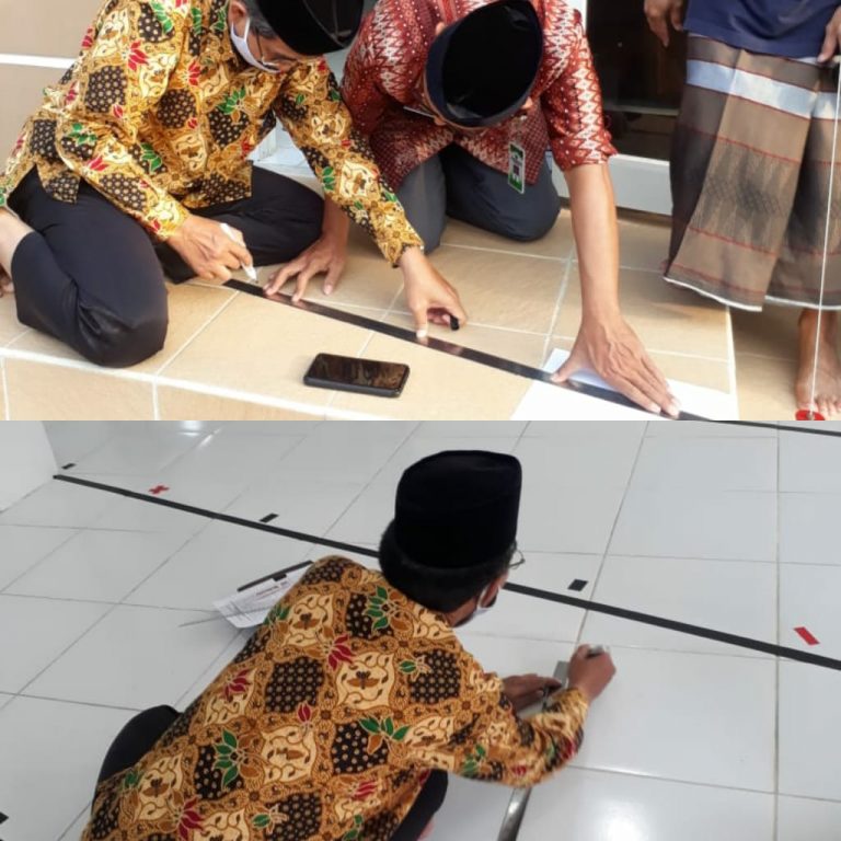 Gara Zawa Lakukan Pengukuran Arah Kiblat
