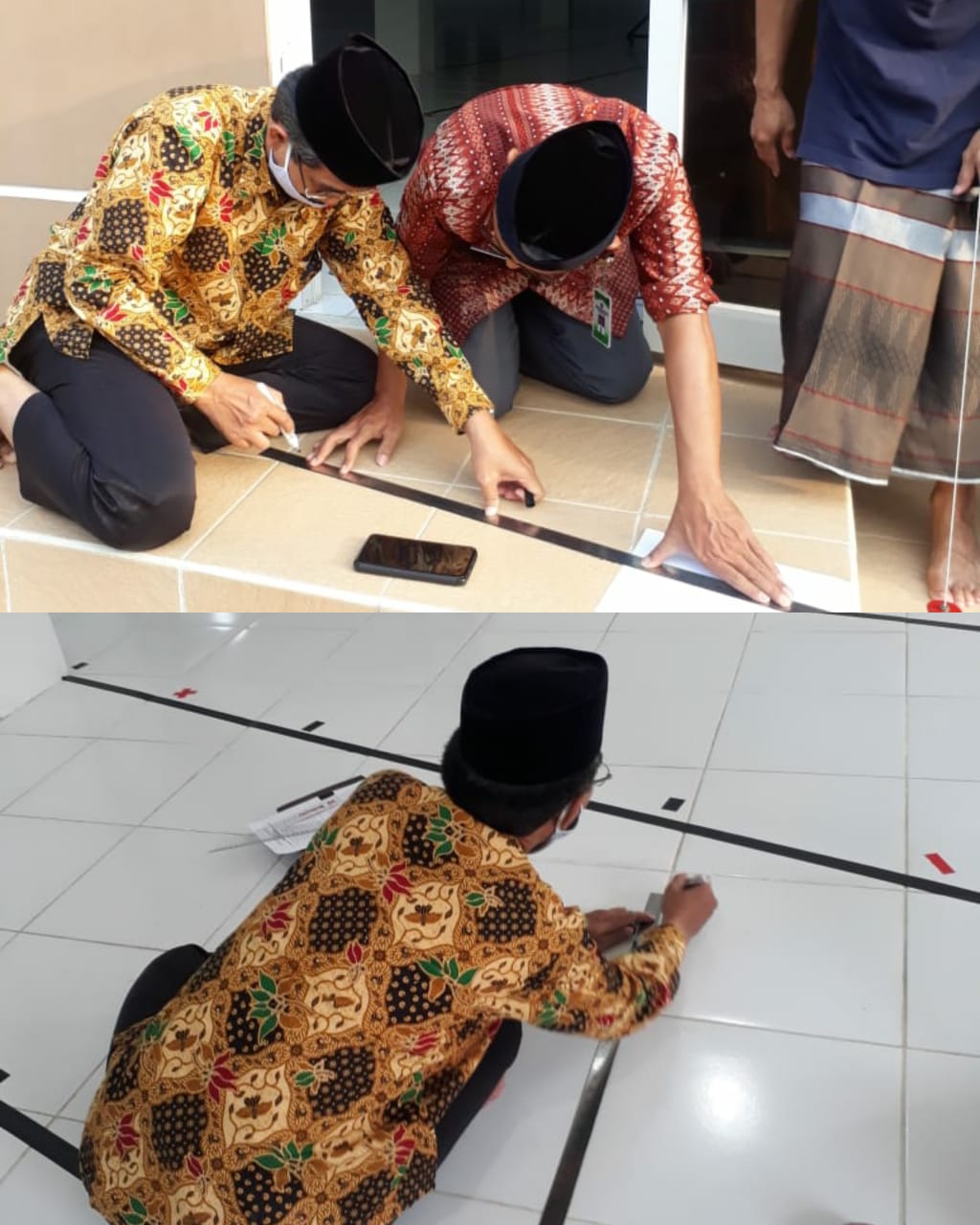 Gara Zawa Lakukan Pengukuran Arah Kiblat