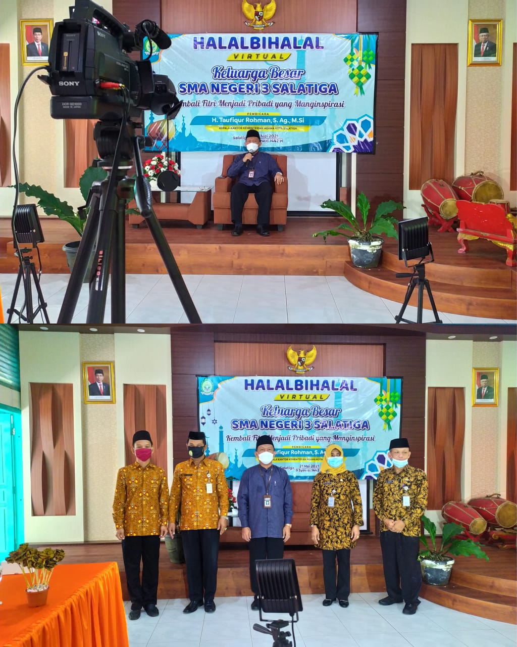 Halal Bi Halal Virtual, Kakankemenag Sampaikan Makna Kembali Fitri