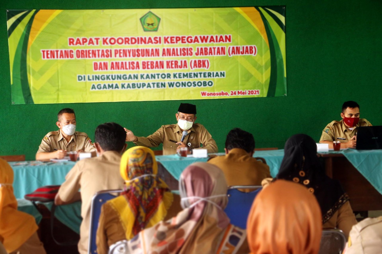 Rapat koordinasi Kepegawaian Persiapan Penyusunan ANJAB dan ABK