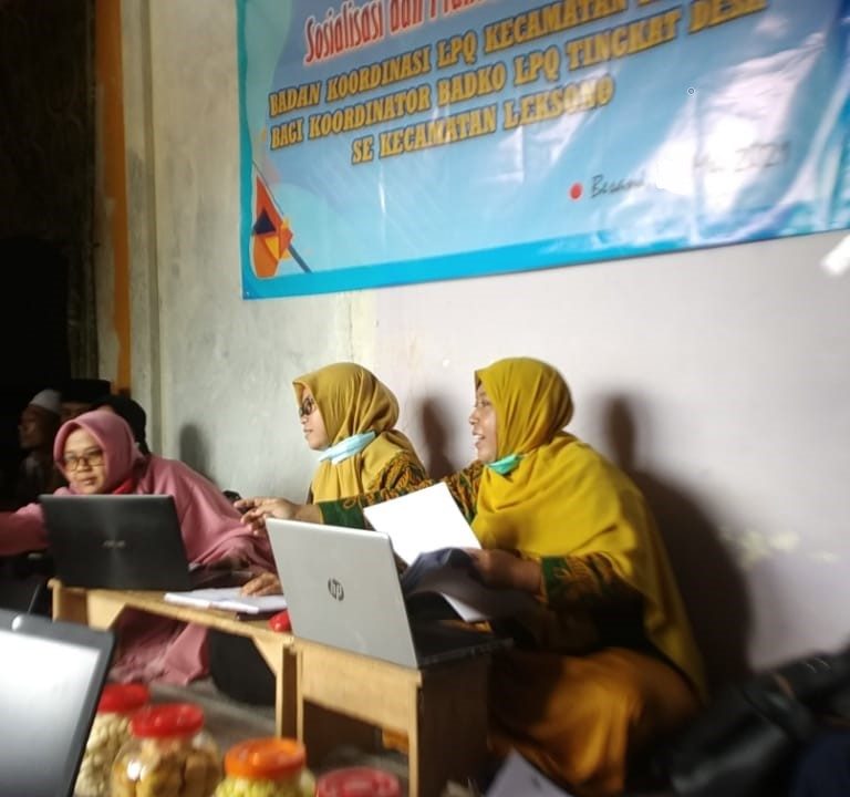EMIS Merambah ke LPQ, Badko LPQ Kecamatan Leksono Sosialisasikan Pengisian EMIS