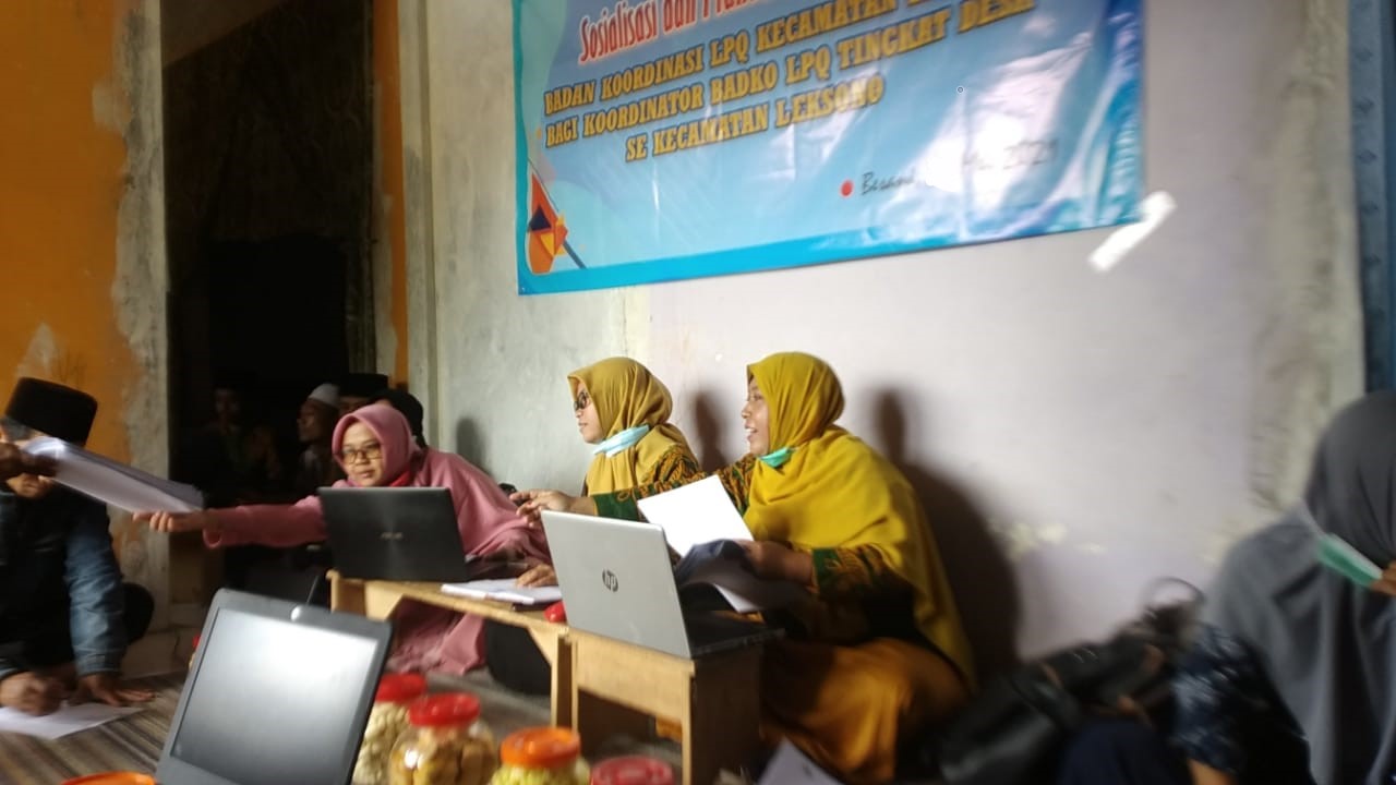 EMIS Merambah ke LPQ, Badko LPQ Kecamatan Leksono Sosialisasikan Pengisian EMIS