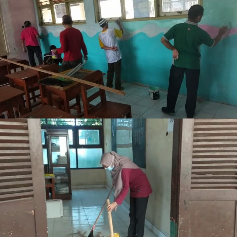Tingkatkan Kebersihan, MI Perwanida Adakan Kerja Bakti