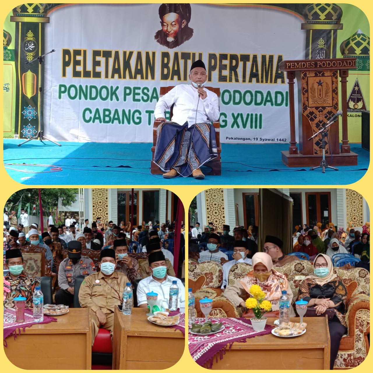Peletakan Batu Pertama Ponpes Pododadi Karanganyar Kab.Pekalongan Cabang Tebuireng XVIII