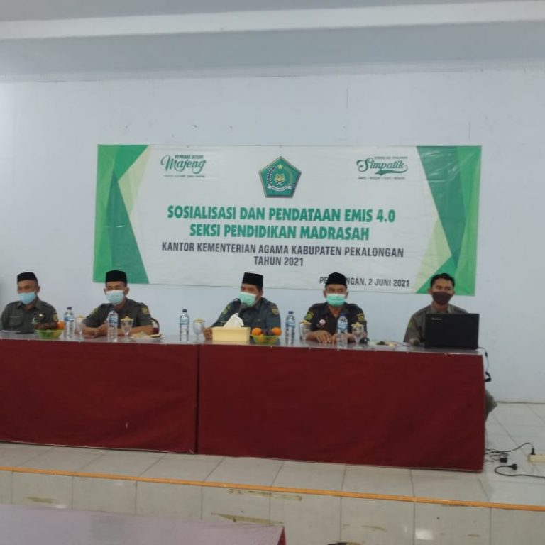 Penma Kemenag Kab. Pekalongan Adakan Sosialiasi dan Pendataan EMIS 4.0