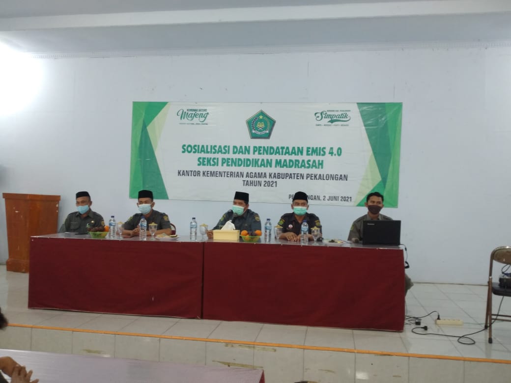 Penma Kemenag Kab. Pekalongan Adakan Sosialiasi dan Pendataan EMIS 4.0