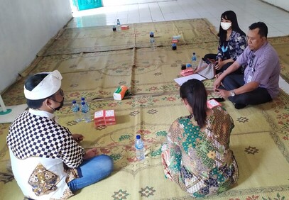Monev Akhir Bantuan Afirmasi Covid-19 Sekolah Minggu pada Pasraman Widyasana Sukoharjo