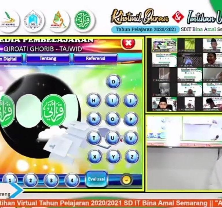 Haru warnai SD IT Bina Amal ketika Gelar Khotmil Quran dan Imtihan secara Virtual di kondisi pandemi yang masih mewabah