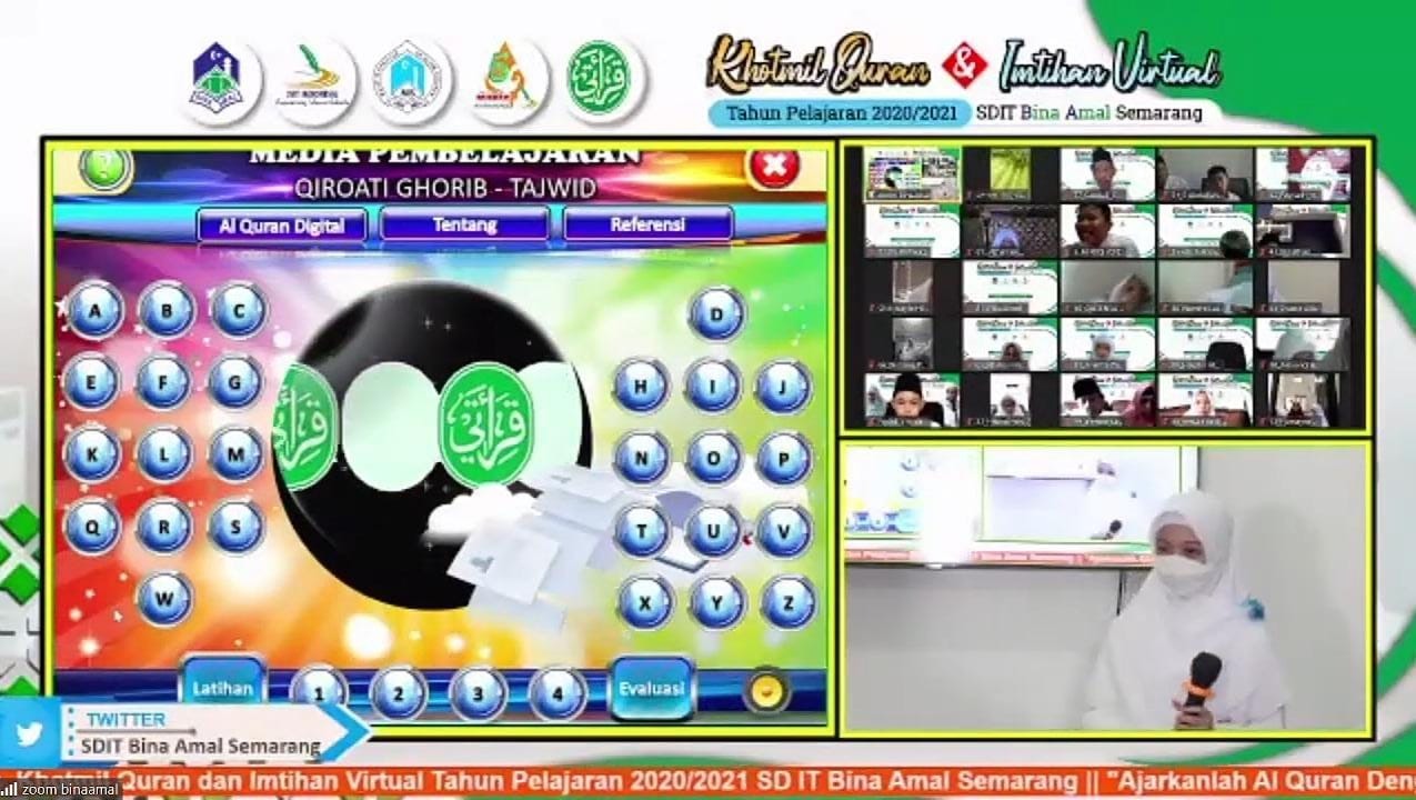 Haru warnai SD IT Bina Amal ketika Gelar Khotmil Quran dan Imtihan secara Virtual di kondisi pandemi yang masih mewabah