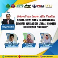 Semangat Berkompetisi, Peserta Didik MAN 2 Banjarnegara Raih Tiga Medali ONLI