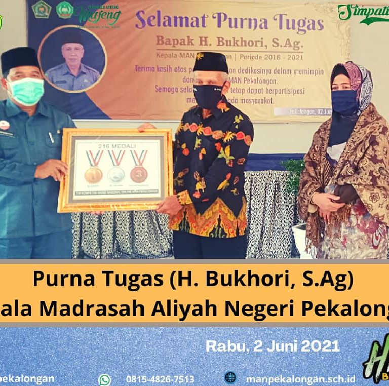 H. Bukhori Mendapatkan Piagam Penghargaan sebagai  Kepala Madrasah Berprestasi