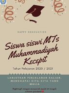 Siswa MTs Muhammadiyah Kecepit Lulus 100 Persen