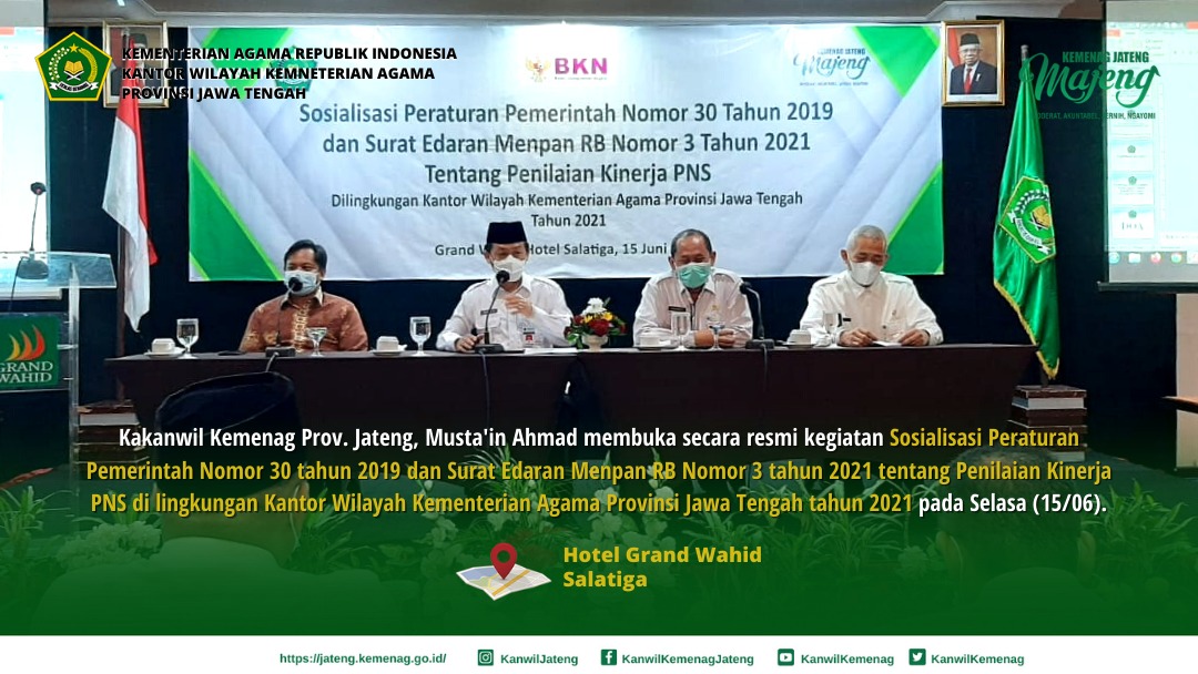 Kakanwil Ajak Perbaikan Tata Kelola SDM Kemenag Jateng