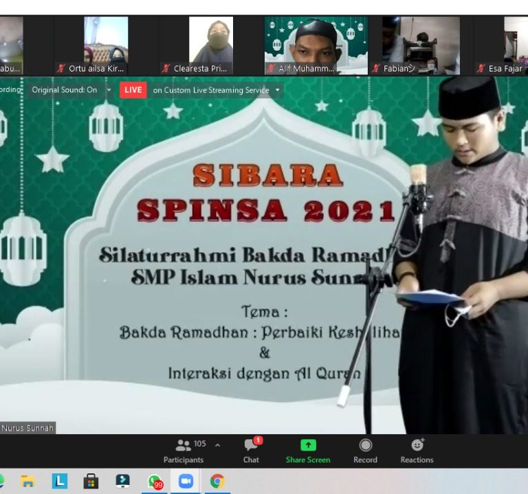 SIBARA SPINSA, SILATURAHMI BAKDA RAMADHAN SMP ISLAM NURUS SUNNAH
