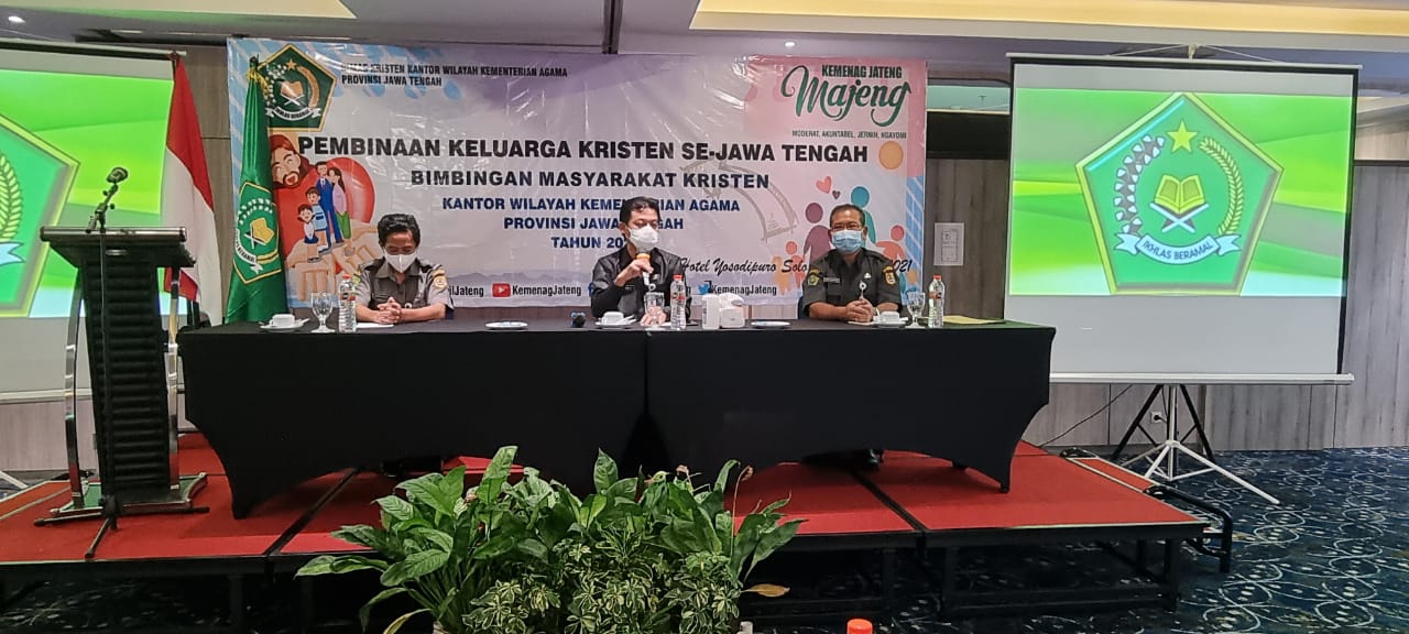 Bimas Kristen Menggelar Pembinaan Keluarga Kristen se-Jawa Tengah.