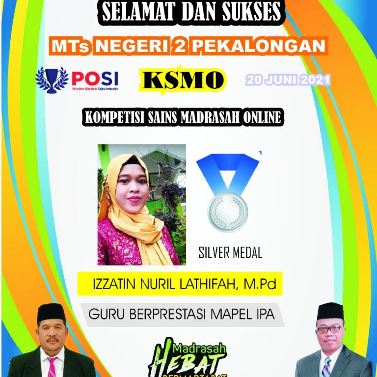 Guru IPA MTs N 2 Pekalongan Berprestasi.