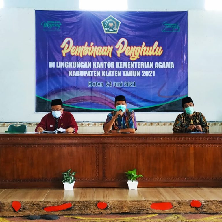 Tingkatkan Kompetensi, Kemenag Klaten Gelar Pembinaan Penghulu