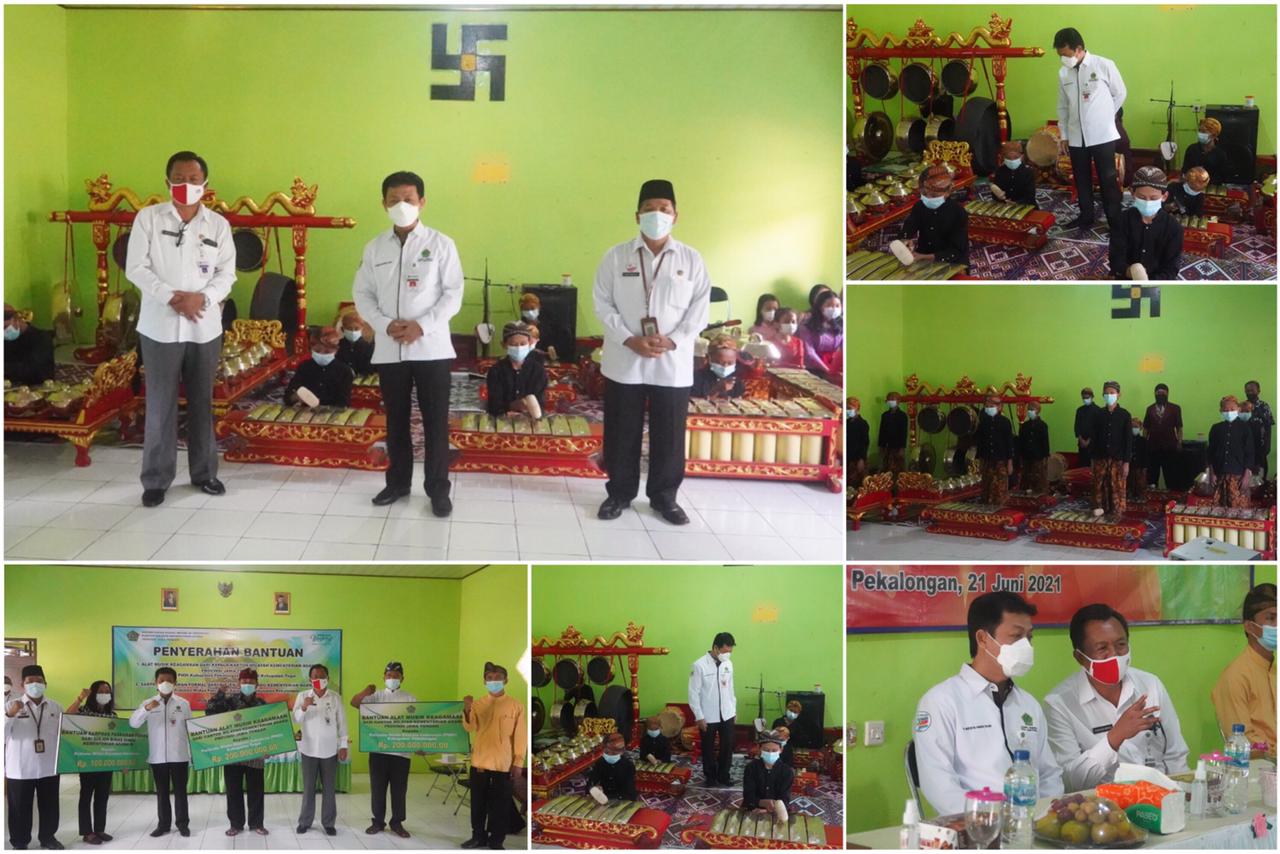 Kakanwil :  Dua Pesan Untuk  Penerima  Bantuan Alat Musik Keagamaan dan Sarpras
