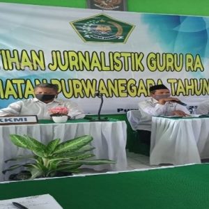 Pelatihan jurnalistik KKMI Kecamatan Purwanegara