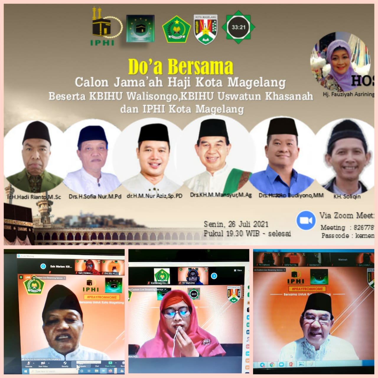 IPHI dan KBIHU Kota Magelang Gelar Doa Bersama Agar Pandemi Segera Sirna