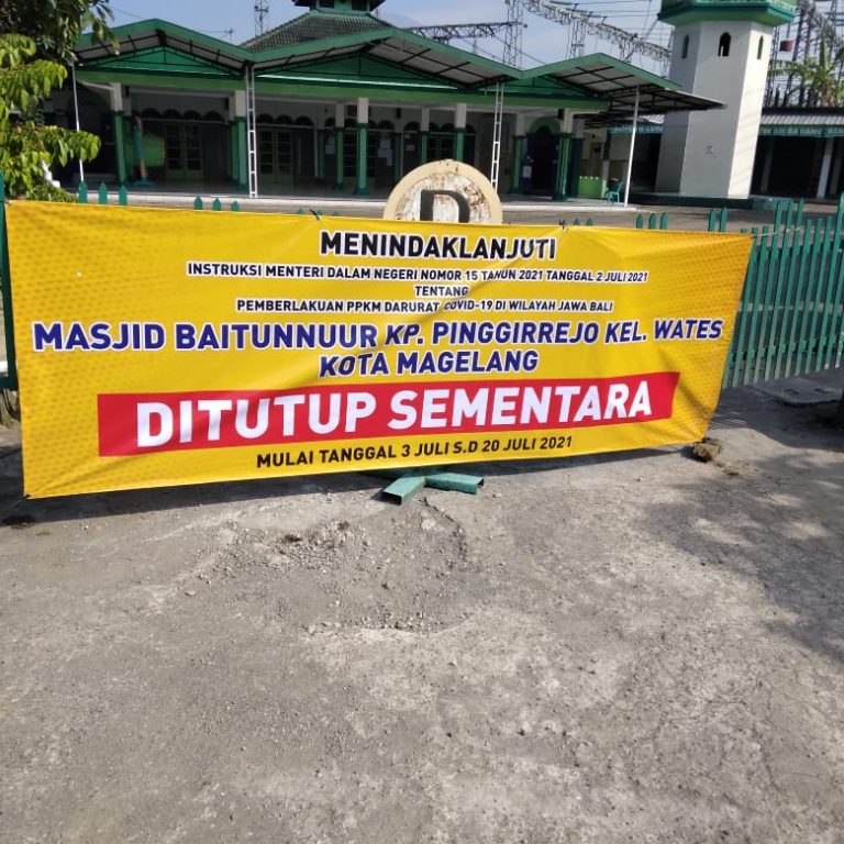 Laksanakan Monitoring Sholat Idul Adha di Masjid Besar Baitunnur