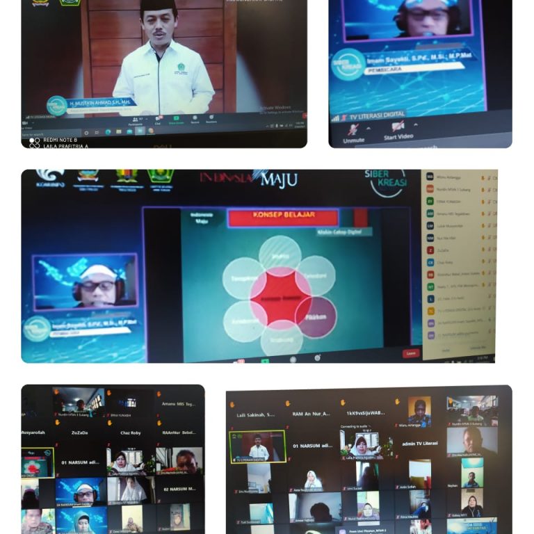 Siswa MTs N 2 Pekalongan Ikuti Webinar Literasi Digital