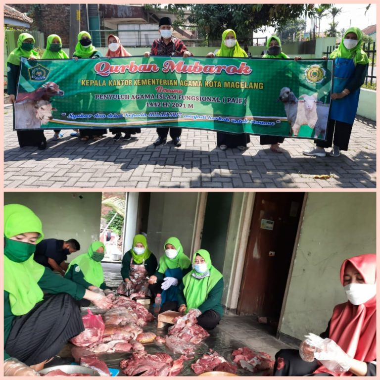 Program Qurban Mubarok, Saatnya PAIF Kankemenag Kota Magelang Berbagi