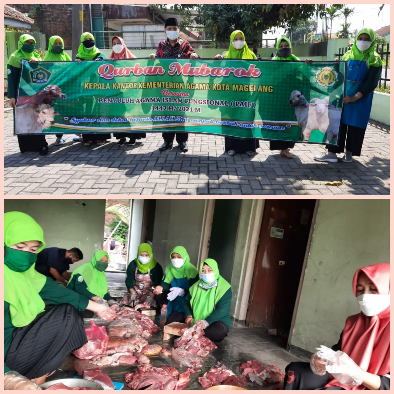 Program Qurban Mubarok, Saatnya PAIF Kankemenag Kota Magelang Berbagi