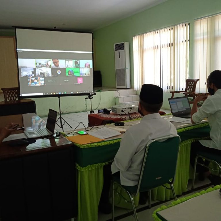 Rakor Evaluasi Penyerapan Anggaran DIPA Semester 1 Via Zoom