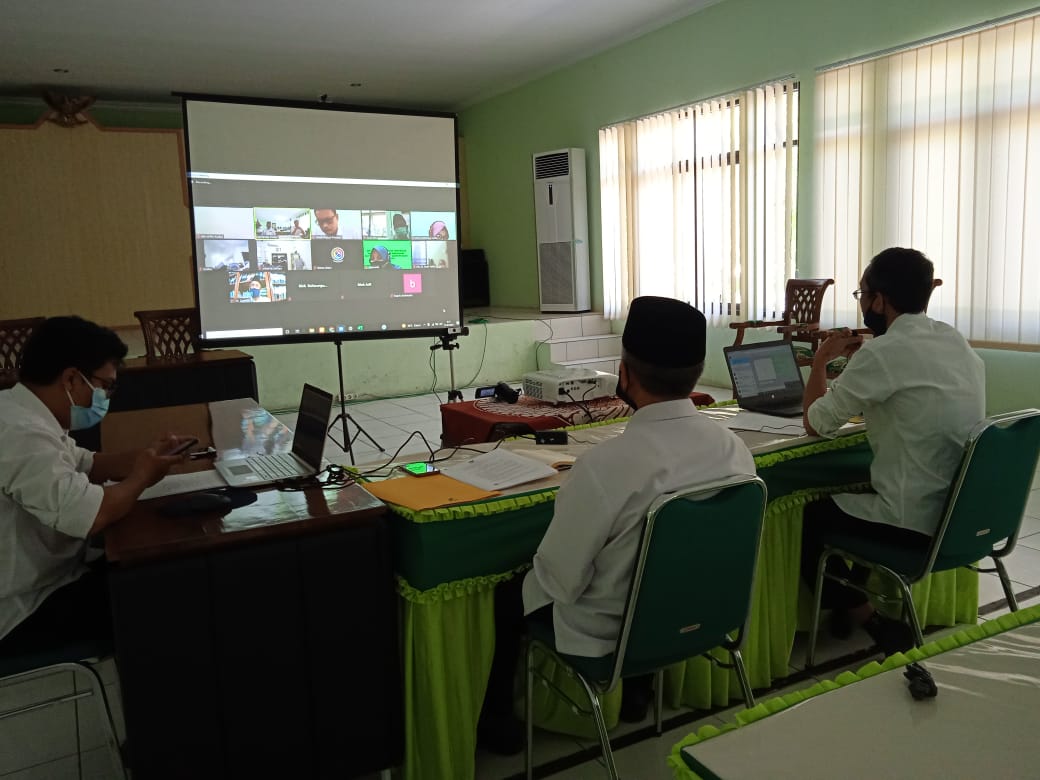 Rakor Evaluasi Penyerapan Anggaran DIPA Semester 1 Via Zoom