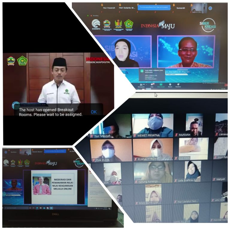 MTs N 2 Pekalongan Ikut serta Dalam Webinar Gerakan Nasional literasi Digital dan Siberkreasi