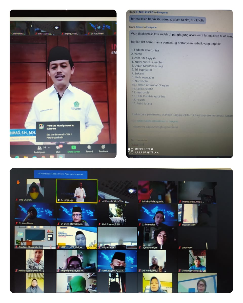 Semangat Webinar Literasi Digital Toleransi Beragama