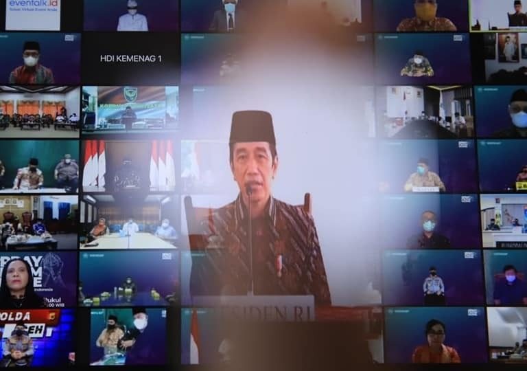 Pray From Home, Presiden Jokowi : Dari Rumah Masing-masing Doakan Bangsa