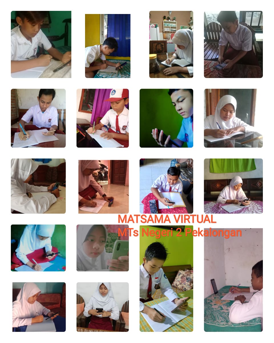Sukses MATSAMA Virtual di MTsN 2 Pekalongan